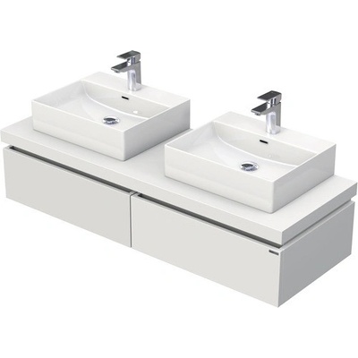 Intedoor Kúpeľňová skrinka s dvojumývadlom DESK 140,5 cm DE 54 140D STORM 2Z