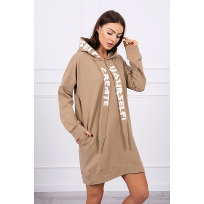 šaty s kapucňou MI0042 camel