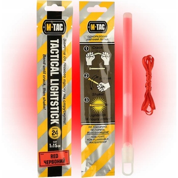 M-TAC Chemické svetlo LIGHTSTICK červené 15 cm