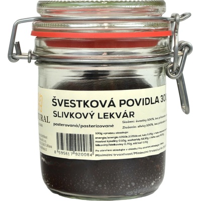 Natural Jihlava Švestková povidla bez přidaného cukru 300g