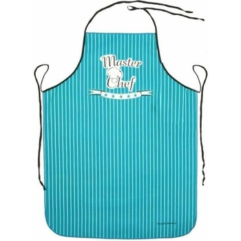 Forbyt Kuchyňská zástěra Master Chef tyrkysová 62x82 cm