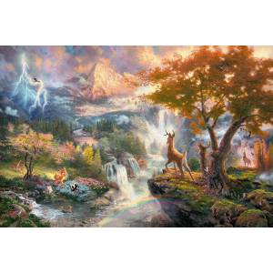 Schmidt Spiele - Puzzle Kinkade: Bambi - 1 000 piese