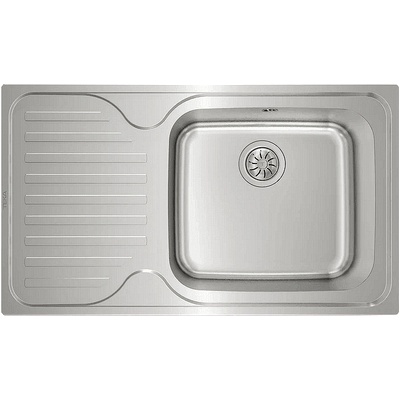 Teka Иноксова мивка за вграждане, микролен, ляв отцедник, за шкаф със светъл отвор 60 см SUPER BOWL 1C 1E MAX (М.544.МС1Л)