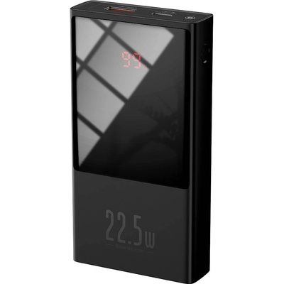 Baseus Super Mini 22.5W Power Bank 10000mAh (PPMN-D01) - външна батерия 22.5W с USB и USB-C изходи и с технология за бързо зареждане (черен)