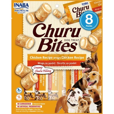 Inaba Foods Dog Churu Bites - пилешко 8 x 12 г