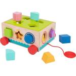 Tooky toys Дървена количка-сортер Tooky Toy с 14 форми