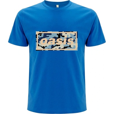 Oasis tričko Camo Logo modré