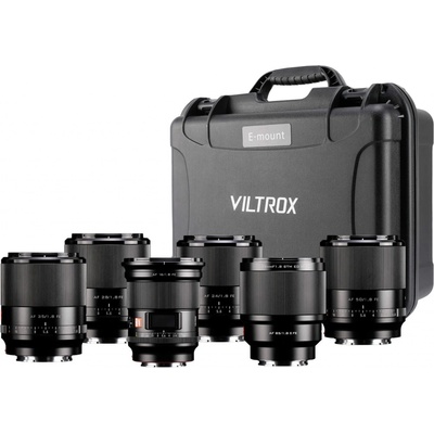 Viltrox sada AF f1,8 Full Frame objektivů 16/24/28/35/50/85 mm s ochranným kufrem (Sony E)