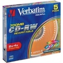 Verbatim CD-RW 700MB 4x, 5ks