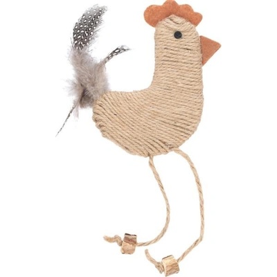 Flamingo kohoutek z juty a dřeva matatabi 10 x 1,4 x 22 x 5 cm