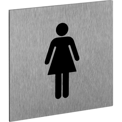 Walteco Symbol "WC-ženy", 60x60mm, nerez, samolepka , 20875