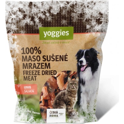 Yoggies Mrazem sušený losos lyofilizovaný a kočky 85 g