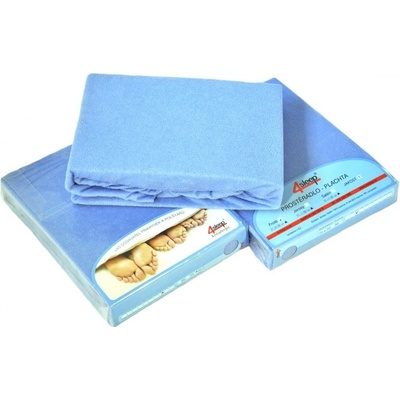 4sleep Prostěradlo jersey s gumou světle modré 60x120