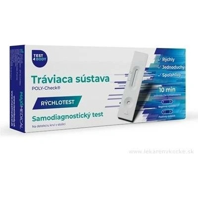 Test4Body Rychlotest trávicí soustavy domácí test na okultní krvácení POLY-Check