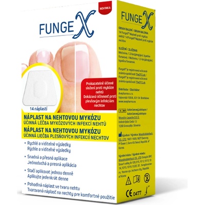 FungeX náplast na nehtovou mykózu 14 ks – Zboží Dáma