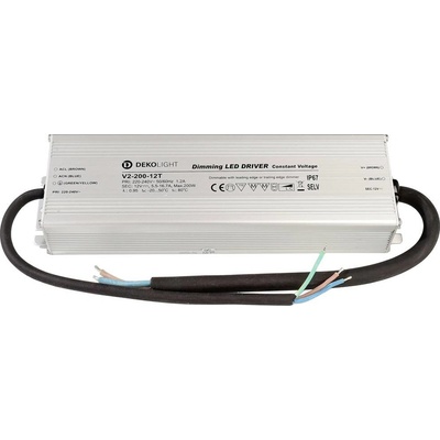 Deko Light IP, DIM CV napájecí zdroj pro LED konstantní napětí 200 W 5500 mA - 16.70 A 12 V/DC stmívatelný 1 ks