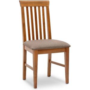 TopMebel Трапезен стол Francis TopMebel от масивна букова дървесина в цвят орех 48x42x96cm