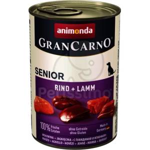 Animonda GranCarno Senior консерва с Говеждо и агнешко за остареещи кучета 24 x 800 г