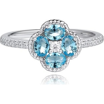 Silverino Prsten s modrými zirkony 8661 SR08661QBTSW
