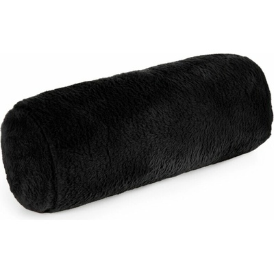 Takoy Polštář válec 15x45 cm černý z měkké kožešinové látky NINA-HF-477631 | 15 x 45 cm