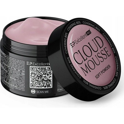 Excellent Pro stavební gel na nehty Cloud Mousse Soft Powder béžový 50g