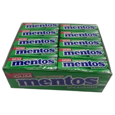 Mentos Дъвки без захар Мента Картонена кутия 40 x 13, 5 g