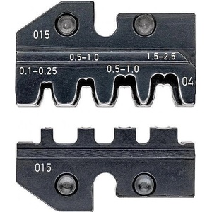 KNIPEX Челюсти CrimpSystem за кримпване на кабелни накрайници 0.1-2.5мм2 неизолирани, Knipex (K974904)