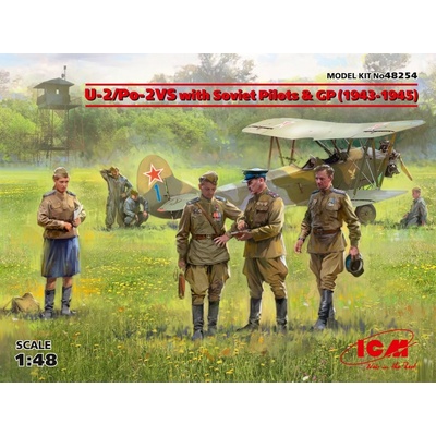 ICM U 2/Po 2VS with Soviet Pilots and Ground Personnel 1:48
