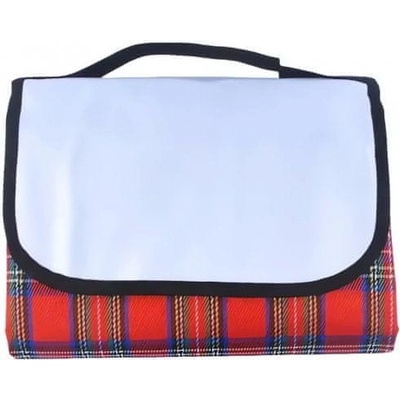 Pronett XJ5438 Pikniková deka 150 x 180 cm károvaná červená