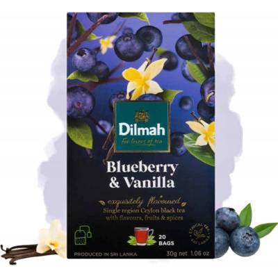 Dilmah Čučoriedka Vanilka čierny čaj 20 x 2 g