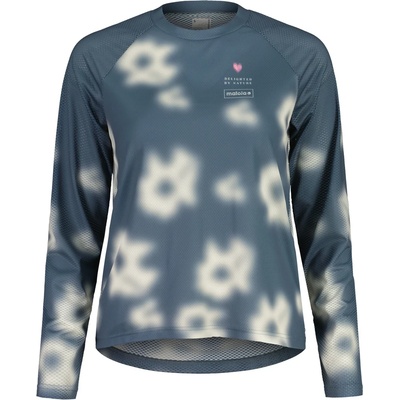 Maloja Дамска фланелка с дълъг ръкав за колоездене Maloja Women's BaldoM. Cycling jersey - Dusty Blue Shadow - размер XL (156-3039-0215)