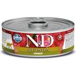 Farmina N&D Quinoa Cat Urinary за котки в зряла възраст за намаляване на повторната поява на струвити камъни и заболявания на долните пикочни пътища 80gr