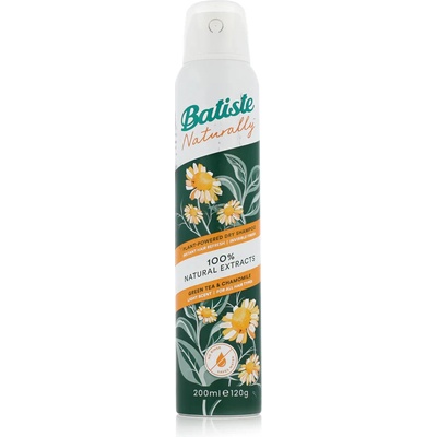 Suchý šampon Batiste Naturally Green Tea & Chamomile 200 ml