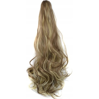 Vlnitý Ponytail se skřipcem přírodní blond s jemným hnědým melírem – Zboží Dáma