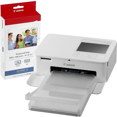 Canon SELPHY CP-1500 biela + papiere 54 ks