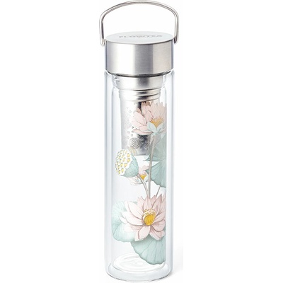 Čajová zahrada Skleněná termoska Flowtea Padma 350 ml