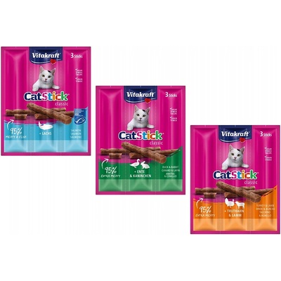 Vitakraft Stick mini cat losos 3 ks