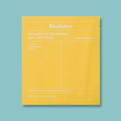 Biodance Radiant Vita Niacinamide Real Deep Mask Maska s niacinamidem 34 g 1 ks – Zbozi.Blesk.cz