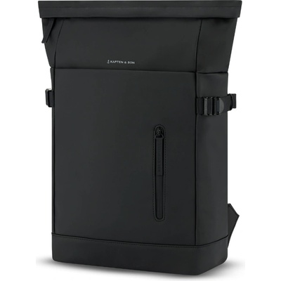 Kapten & Son Minimalistický batoh Helsinki all black 16 l