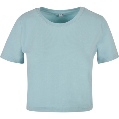 Build your Brand Tričko BY 042 crop top krátký rukáv dámské COT56004257103 ocean blue