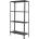 Стелаж метален Basic 40 черен 1450х750х300см4 рафта х50кг (3511404)