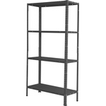  Стелаж метален Basic 40 черен 1450х750х300см4 рафта х50кг (3511404)