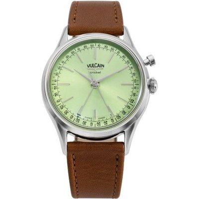 Vulcain Cricket President Pistachio Green Brown Plain