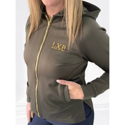 Luxambee Dámská mikina na zip KHAKI – Sleviste.cz