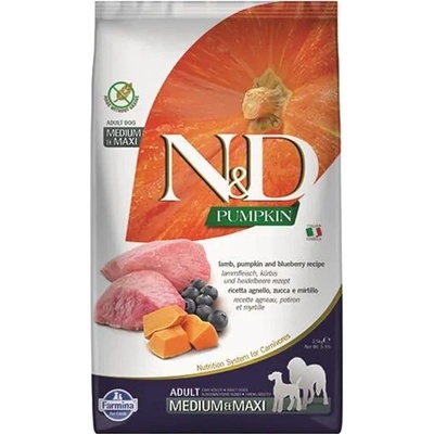 N&D PUMPKIN GF adult medium & maxi jehněčí a borůvka 2,5 kg