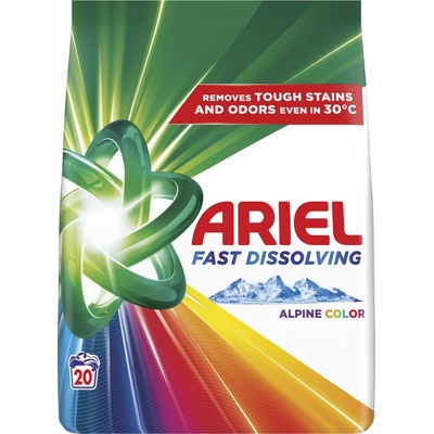 Ariel Fast Dissolving Color prací prášek na barevné prádlo 20 PD 1,1 kg