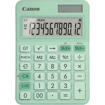 Canon Калкулатор Canon LS-125KB-GR, 12 разряден дисплей, функция за запаметяване, зелен (6819C001)