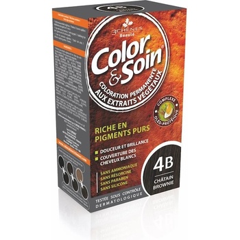 Color & Soin barva na vlasy 4B kaštanově hnědá 135 ml