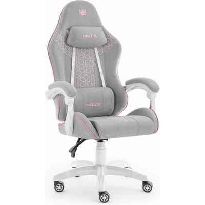 Hell's Chair HC-1008 2.0 Grey Pink Fabric Mesh