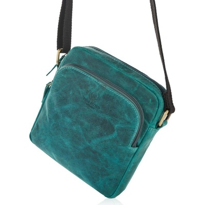 Paolo Peruzzi dámská crossbody přes rameno vintage tyrkysová